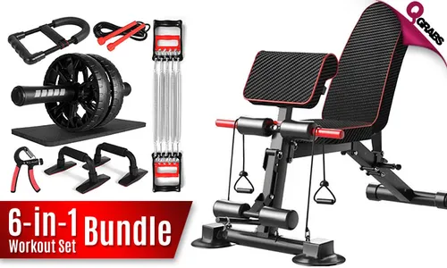 Super Bench + Ultimate Home Workout Set!